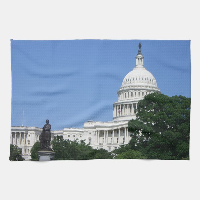 Paño De Cocina Edificio del Capitolio en Washington DC (Horizontal)