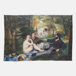 Paño De Cocina Edouard Manet - Almuerzo en la hierba