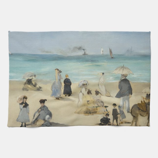 Paño De Cocina Edouard Manet - En la playa, Boulogne-sur-Mer (Horizontal)