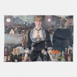 Paño De Cocina Edouard Manet - Un bar en el Folies-Bergere