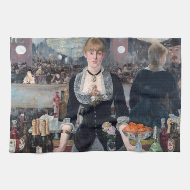 Paño De Cocina Edouard Manet - Un bar en el Folies-Bergere (Horizontal)