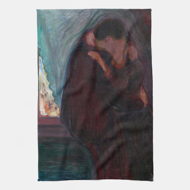 Paño De Cocina Edvard Munch - El beso (Vertical)