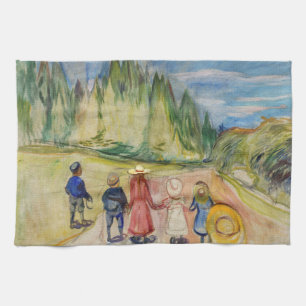 Paño De Cocina Edvard Munch - El bosque de cuento de hadas
