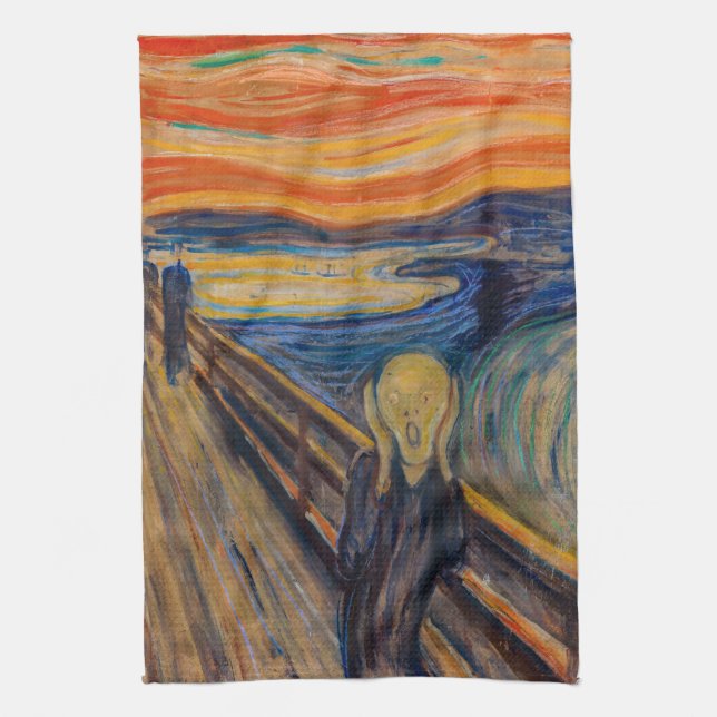 Paño De Cocina Edvard Munch - El Grito 1893 (Vertical)