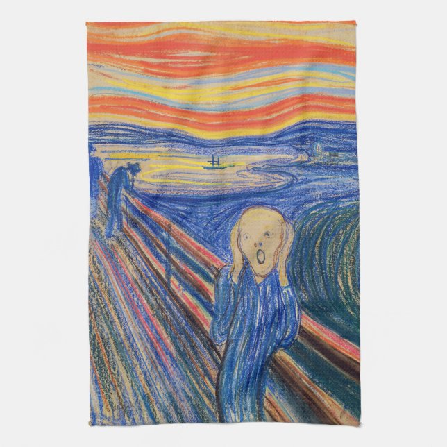 Paño De Cocina Edvard Munch - El Grito 1895 (Vertical)