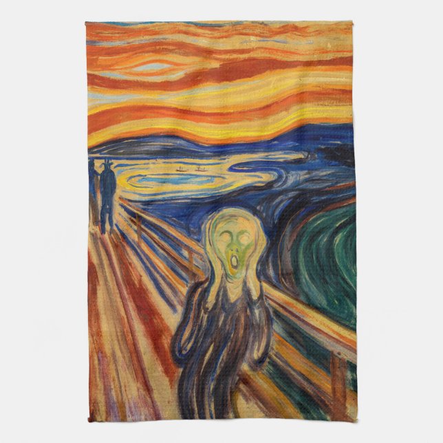 Paño De Cocina Edvard Munch - El Grito 1910 (Vertical)