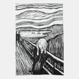 Paño De Cocina Edvard Munch - La litografía de la crema