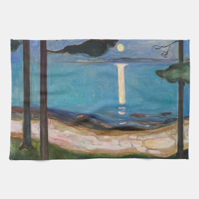 Paño De Cocina Edvard Munch - Moonlight (Horizontal)