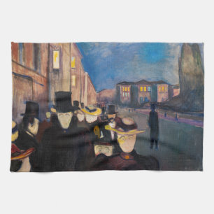 Paño De Cocina Edvard Munch - Por la noche en la calle Karl Johan