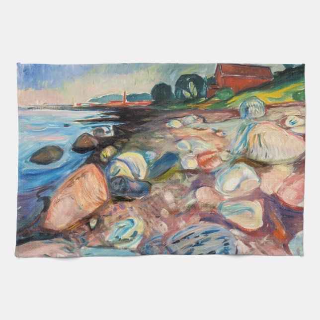 Paño De Cocina Edvard Munch - Shore with Red House (Horizontal)