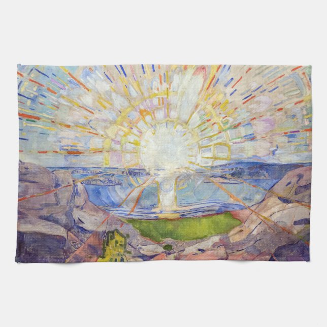 Paño De Cocina Edvard Munch - The Sun 1911 (Horizontal)