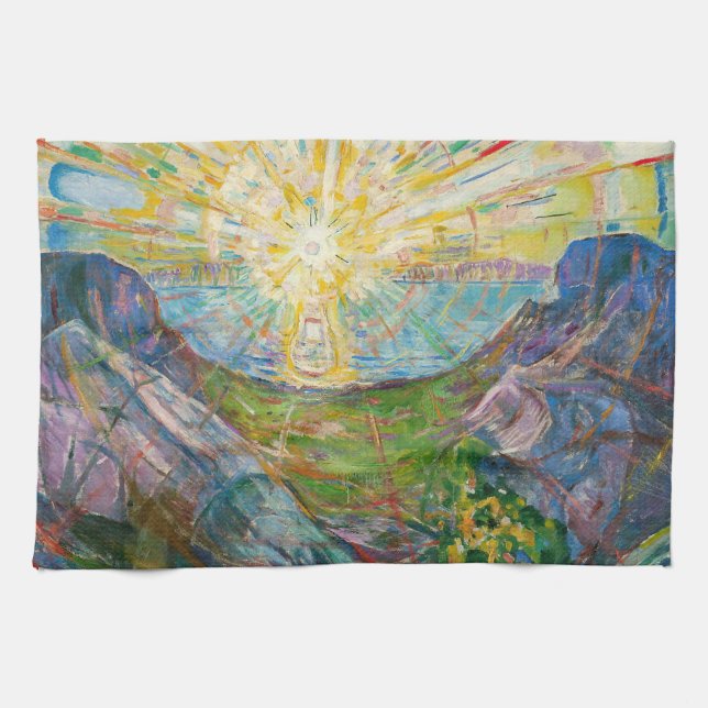 Paño De Cocina Edvard Munch - The Sun 1916 (Horizontal)