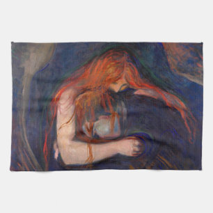 Paño De Cocina Edvard Munch - Vampiro / Amor y dolor