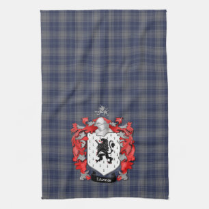 Paño De Cocina Edwards Family Crest y Tartan