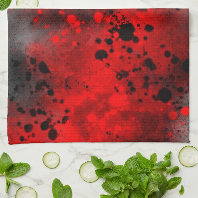 Paño De Cocina Efecto de pintura de pulverización divertida Toall (Doblado)