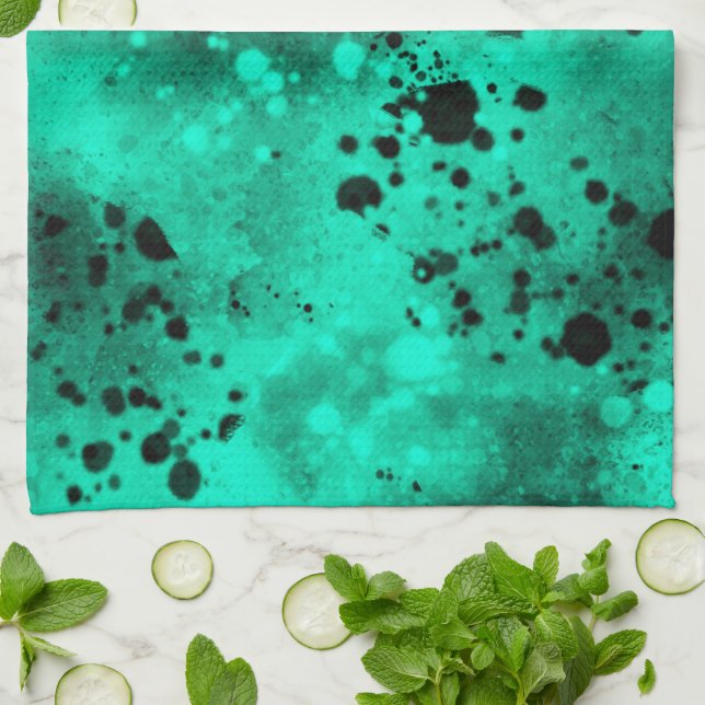 Paño De Cocina Efecto de pintura de pulverización divertida Toall (Doblado)