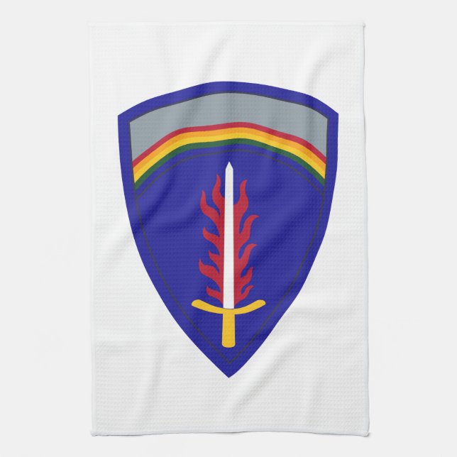 Paño De Cocina Ejército Europa USAREUR Insignia (Vertical)