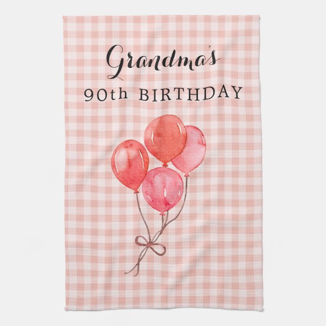 Paño De Cocina El 90 cumpleaños de la abuela (Vertical)