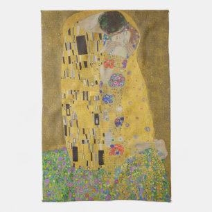 Paño De Cocina El abrazo del beso de los amantes por Gustav Klimt