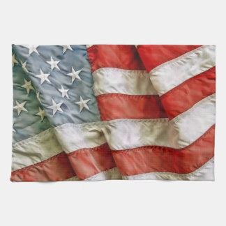Paño De Cocina El agitar de la bandera americana