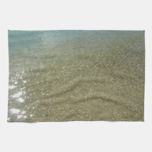 Paño De Cocina El agua en la playa resumen la fotografía de la na
