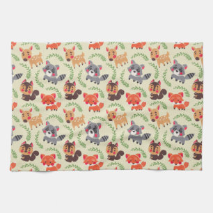 Paño De Cocina El amigo feliz del bosque