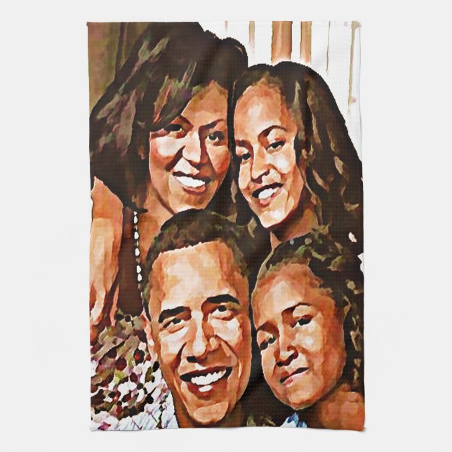 Paño De Cocina El amor de Obama (Vertical)