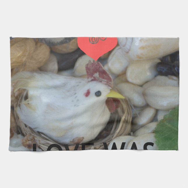 Paño De Cocina El amor estaba en el aire (Horizontal)