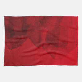 Paño De Cocina El amor negro rojo abstracto arte de diseño de pin