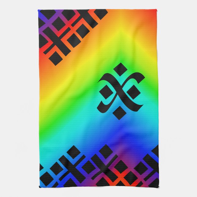 Paño De Cocina El arco iris sale (Vertical)