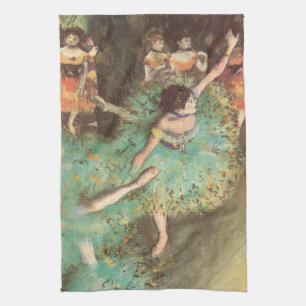 Paño De Cocina El bailarín verde de Edgar Degas, ballet vintage
