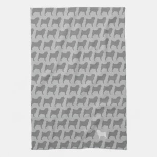 Paño De Cocina El barro amasado siluetea el modelo