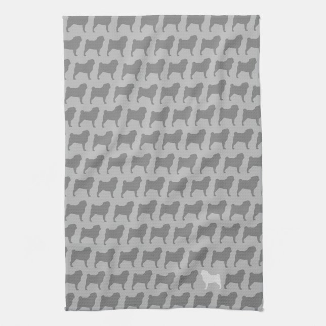 Paño De Cocina El barro amasado siluetea el modelo (Vertical)