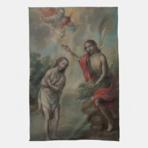 Paño De Cocina El Bautismo de Cristo por Nicolás Enríquez
