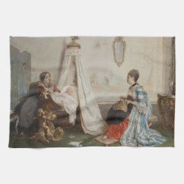 Paño De Cocina El bebé duerme (de Gerolamo Induno)