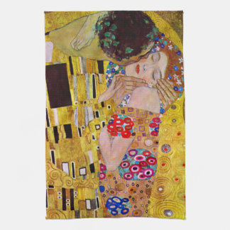 Paño De Cocina El beso de Gustav Klimt, vintage Art Nouveau