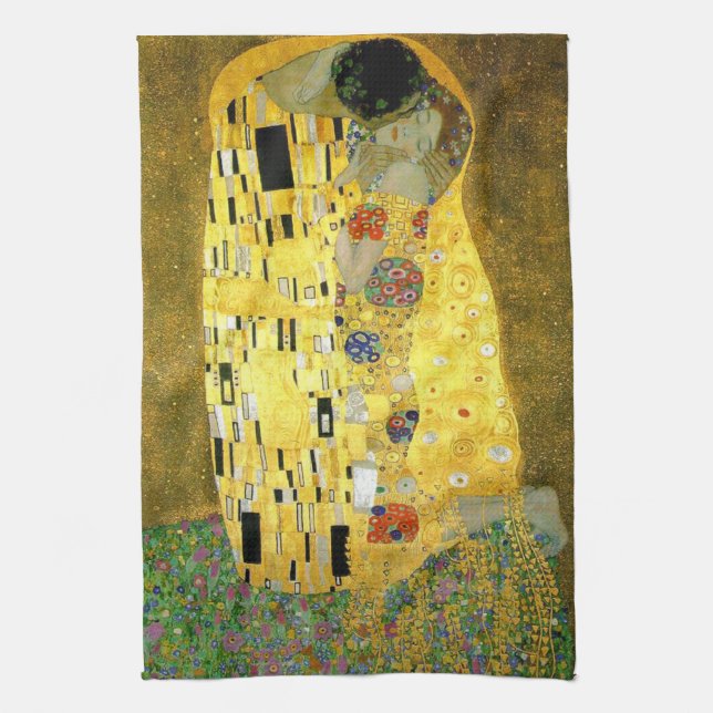 Paño De Cocina El beso de Gustavo Klimt (Vertical)