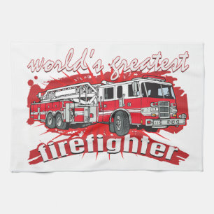 Paño De Cocina El bombero más grande del mundo