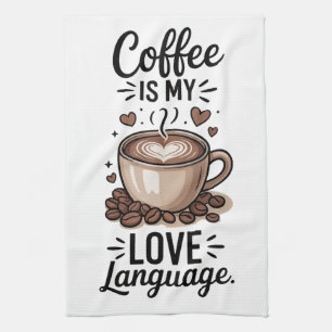 Paño De Cocina El café es mi