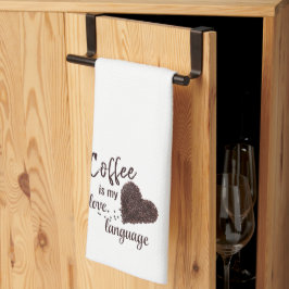 Paño De Cocina El café es mi lenguaje de amor