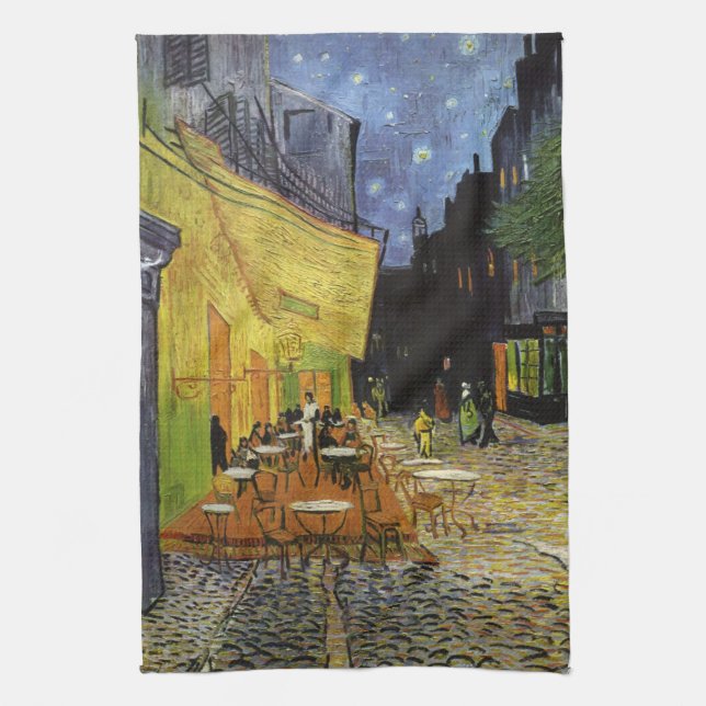 Paño De Cocina El café nocturno de Van Gogh (Vertical)