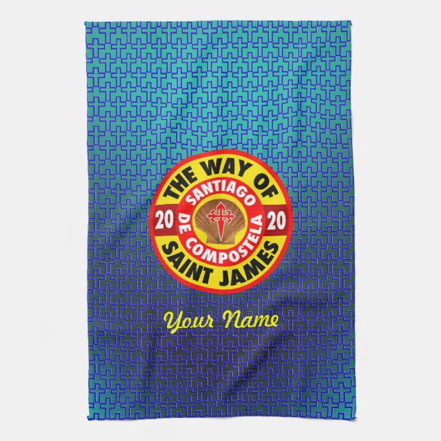 Paño De Cocina El camino de Santiago 2020 (Vertical)