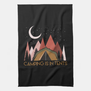 Paño De Cocina El Camping Está En Carpas Divertido Camping