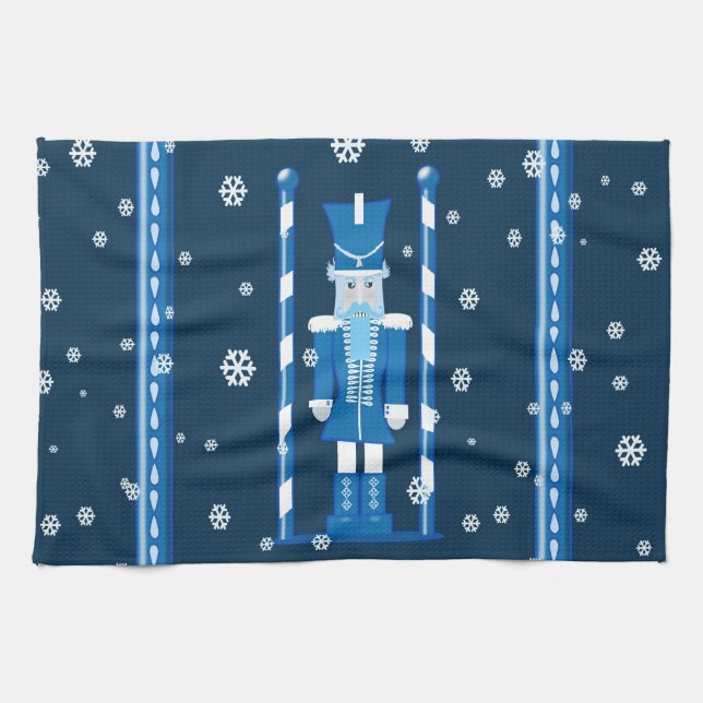 Paño De Cocina El cascanueces en azul (Horizontal)