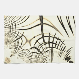 Paño De Cocina El castaño cruzado o el caqui curvado traza el bei