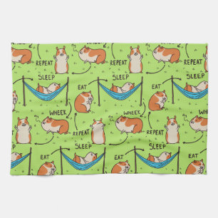 Paño De Cocina El ciclo vital de un cerdo guineano