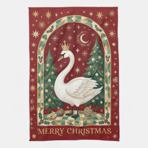 Paño De Cocina El cisne soberano Noel