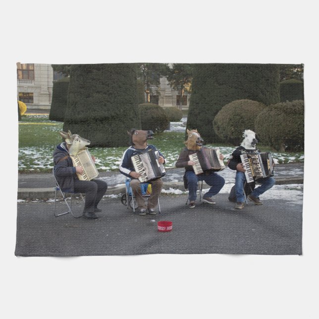 Paño De Cocina El concierto de los animales (Horizontal)