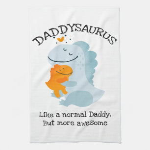 Paño De Cocina El Daddysaurus Como Un Papi Normal, Pero Más Incre