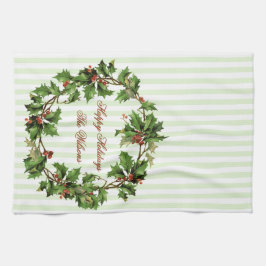 Paño De Cocina El día de fiesta personalizó la guirnalda del